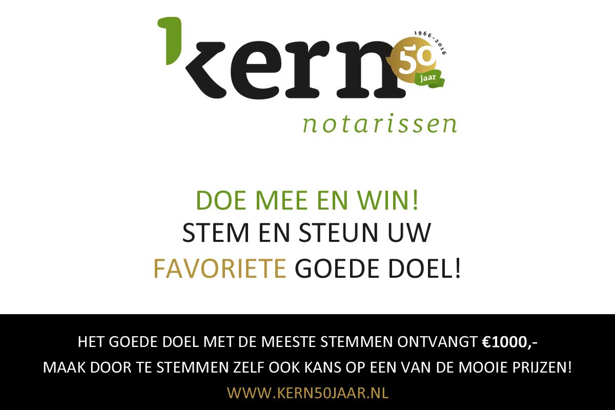 Goededoel actie 1200 x800 Win prachtige prijzen tijdens jubileum Kern notarissen
