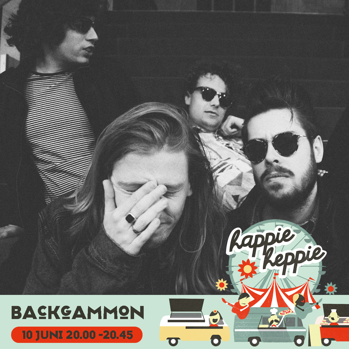 Backgammon Line-up Happie Heppie